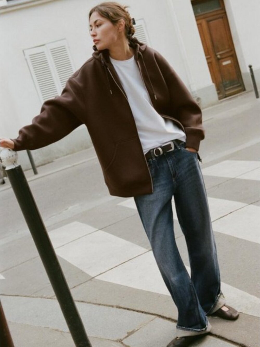 ZARA HOODIE WITH DRAWSTRINGS